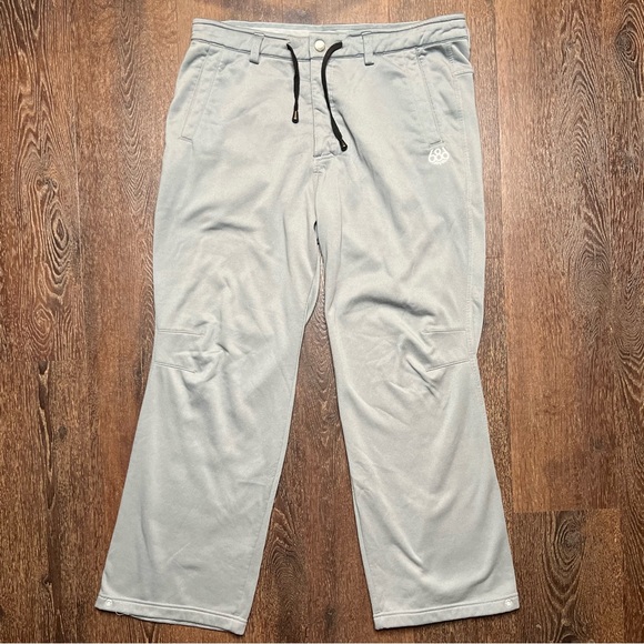 686 Grey Snowboarding Fleece Midlayer Pants - Picture 1 of 5